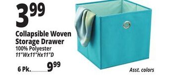 Ocean State Job Lot Collapsible woven storage drawer offer