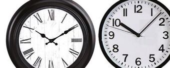 Ocean State Job Lot 16" asst. wall clocks offer