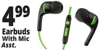 Ocean State Job Lot Earbuds with mic offer