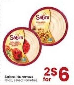 Albertsons Sabra Hummus 10 oz offer