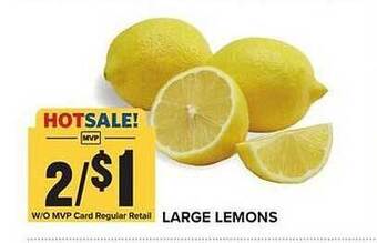 Food Lion Large lemons offer