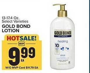 Food Lion Gold bond lotion offer