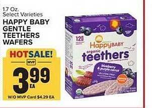 Food Lion Happy baby gentle teethers wafers offer