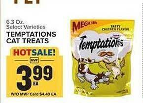 Food Lion Temptations cat treats offer