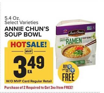 Food Lion Annie chun's soup bowl offer