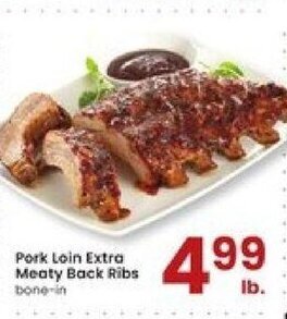 Albertsons Pork Loin Extra Meaty Back Ribs offer