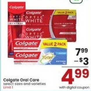 Albertsons Colgate Oral Care offer