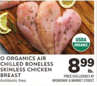 Albertsons O Organics Air Chilled Boneless Skinless Chicken Breast offer