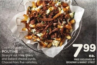Albertsons Chef Prepared Poutine offer