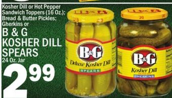 C Town B & g kosher dill spears 24 oz. jar offer
