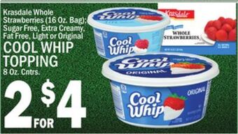 C Town Cool whip topping 8 oz. cntrs. offer