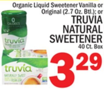 C Town Truvia natural sweetener 40 ct. box offer