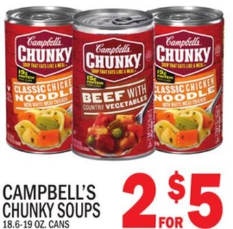 C Town Campbell's chunky soups offer