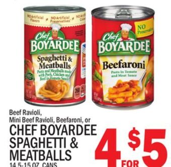 C Town Chef boyardee spaghetti & meatballs offer