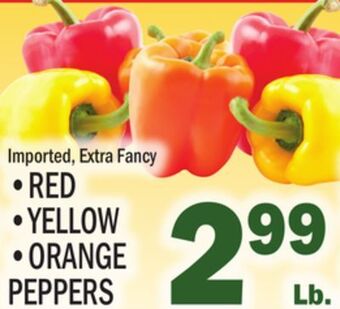 C Town • red • yellow • orange peppers offer