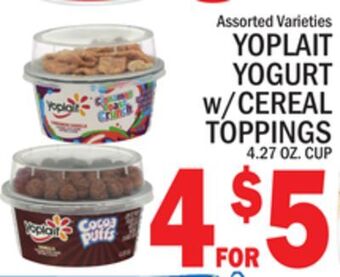 C Town Yoplait yogurt w/cereal toppings offer