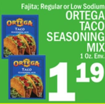 C Town Ortega taco seasoning mix offer