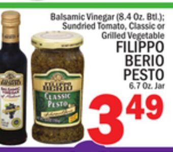 C Town Filippo berio pesto 6.7 oz. jar offer