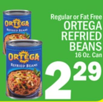 C Town Ortega refried beans offer