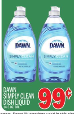 C Town Dawn simply clean dish liquid offer