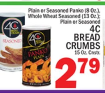 C Town 4c bread crumbs 15 oz. cnstr offer