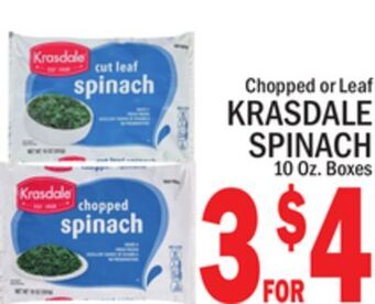 C Town Krasdale spinach offer