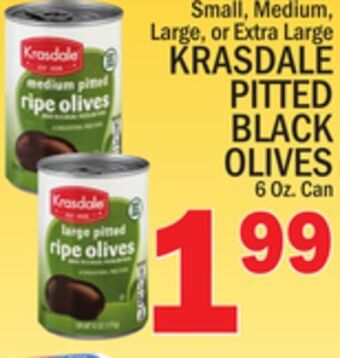 C Town Krasdale pitted black olives offer
