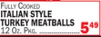 C Town Italian style turkey meatballs offer