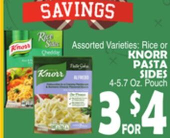 Bravo Supermarkets Knorr pasta sides offer