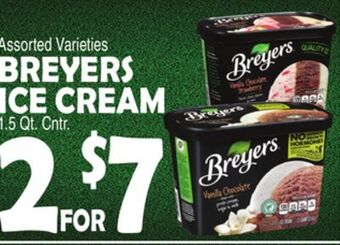 Bravo Supermarkets Breyers ice cream offer