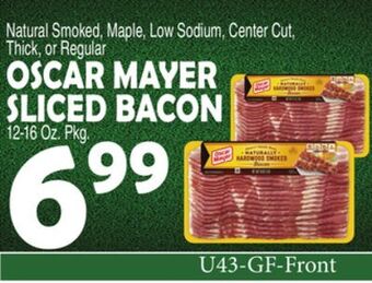 Bravo Supermarkets Oscar mayer sliced bacon offer