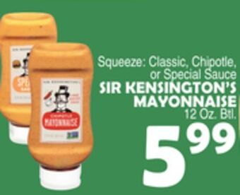 Bravo Supermarkets Sir kensington's mayonnaise offer