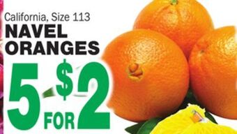 Bravo Supermarkets Navel oranges offer
