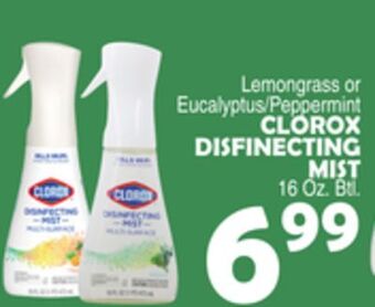 Bravo Supermarkets Clorox disfinecting mist offer