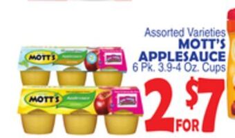 Bravo Supermarkets Mott's applesauce offer
