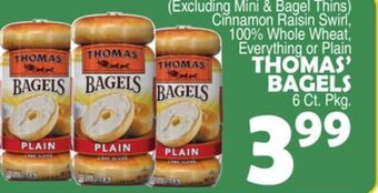 Bravo Supermarkets Thomas' bagels offer