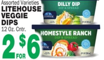 Bravo Supermarkets Litehouse veggie dips offer
