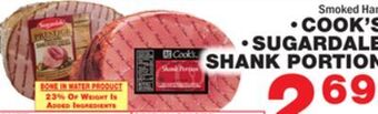 Bravo Supermarkets Cook's sugardale shank portion offer