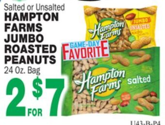 Bravo Supermarkets Hampton farms jumbo roasted peanuts offer