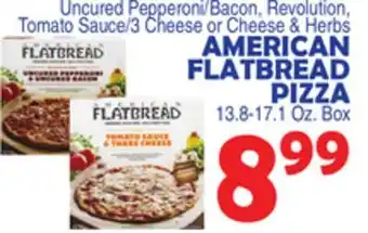 Bravo Supermarkets American flatbread pizza offer
