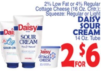 Bravo Supermarkets Daisy sour cream 14 oz. tube offer