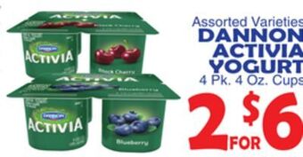 Bravo Supermarkets Dannon activia yogurt offer