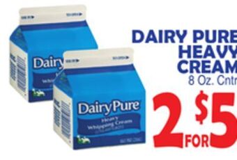 Bravo Supermarkets Dairy pure heavy cream offer