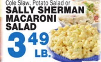Bravo Supermarkets Sally sherman macaroni salad offer