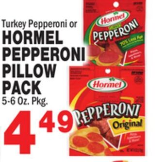 Bravo Supermarkets Hormel pepperoni pillow pack offer