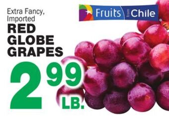Bravo Supermarkets Red globe grapes offer