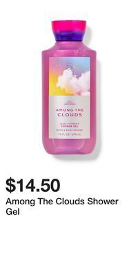 Bath & Body Works Among the clouds shower gel offer