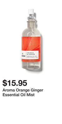 Bath & Body Works Aroma orange ginger essential oil mist offer