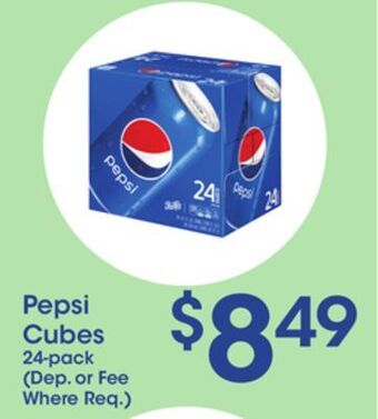 Price Rite Pepsi cubes offer