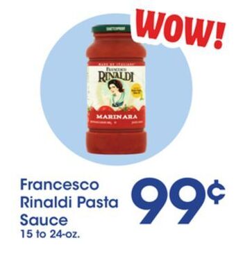 Price Rite Francesco rinaldi pasta sauce offer